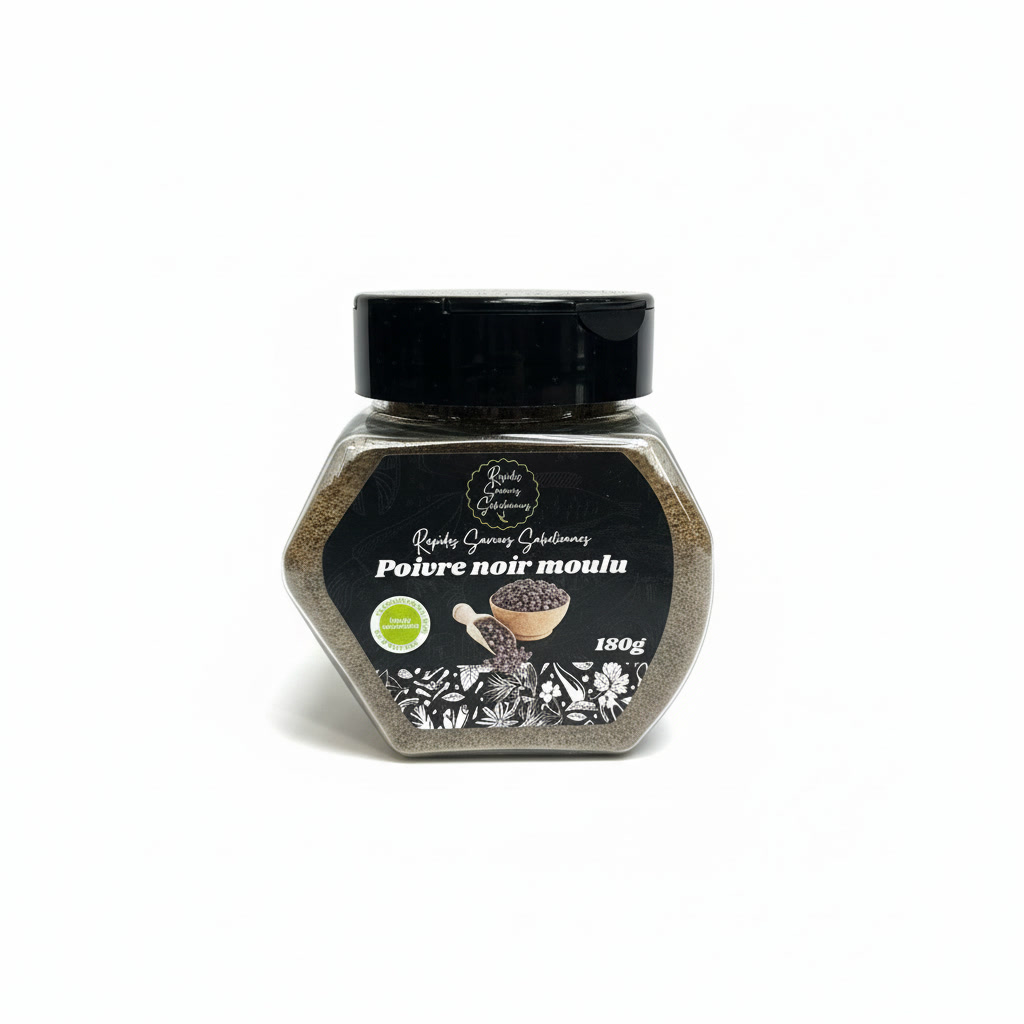 Poivre noir Moulu 180g